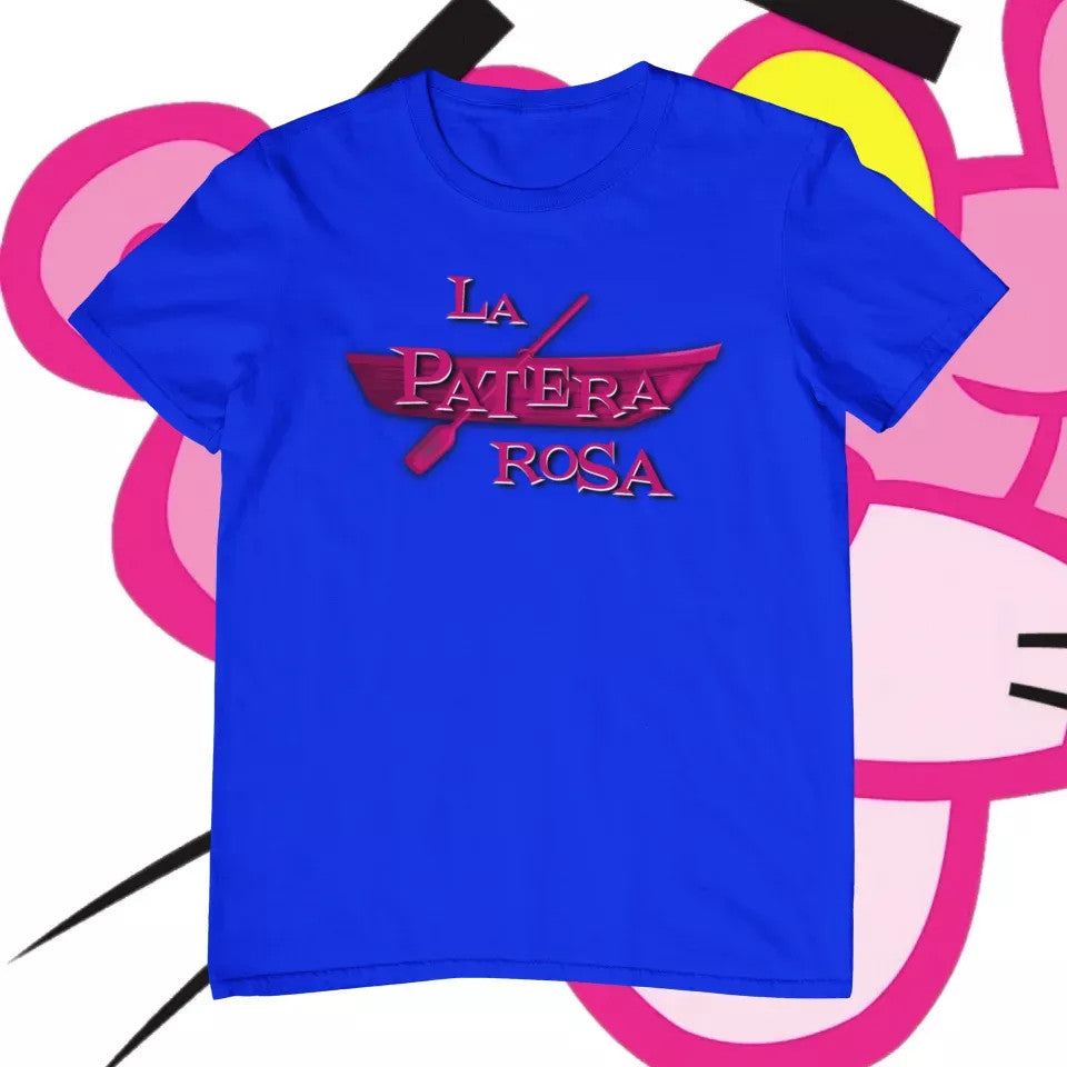La patera rosa azul royal