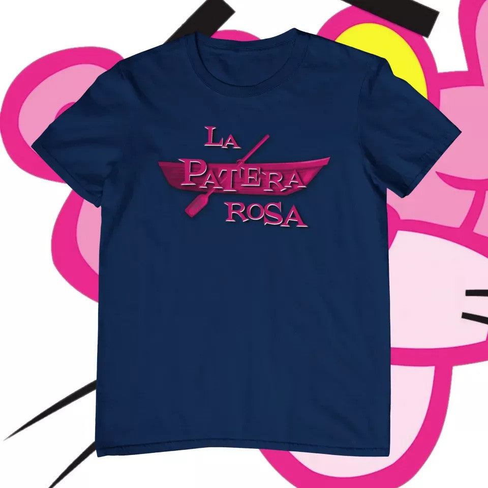La patera rosa azul marino