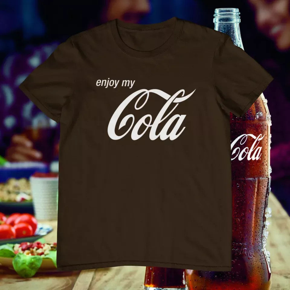 enjoy my cola marrón