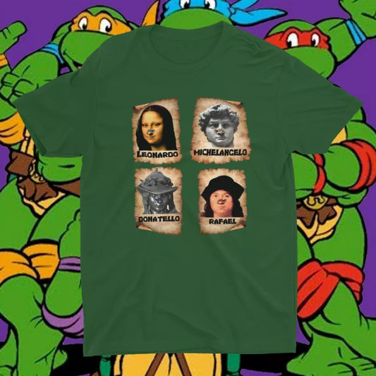 Camiseta Leonardo, Michelangelo, Rafael y Donatello