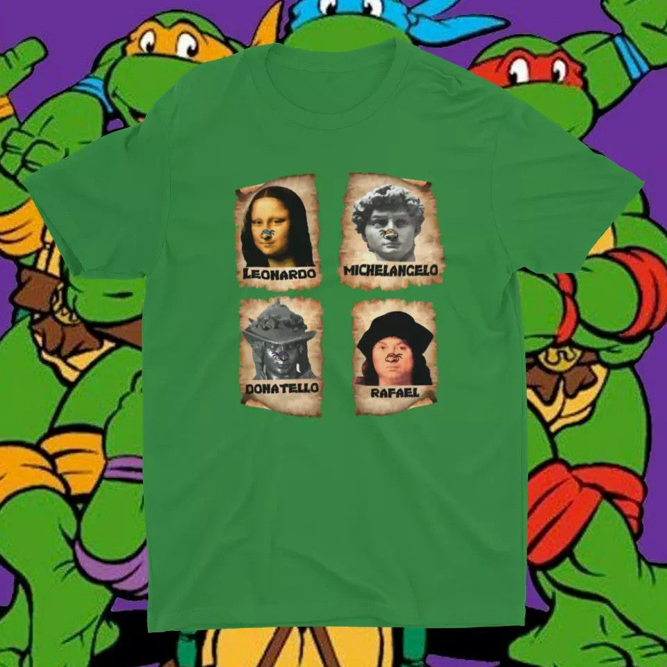 Camiseta Leonardo, Michelangelo, Rafael y Donatello