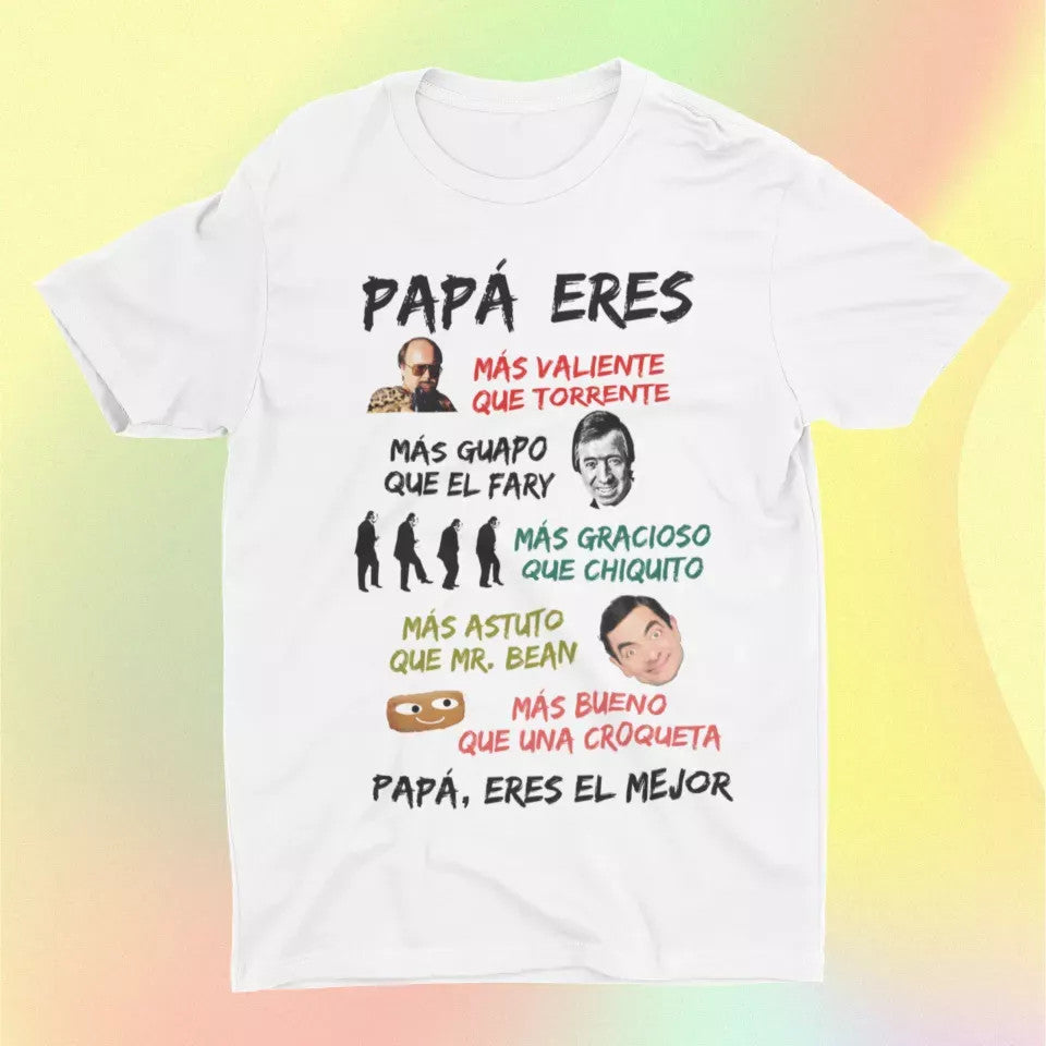 Camiseta Papá eres el mejor