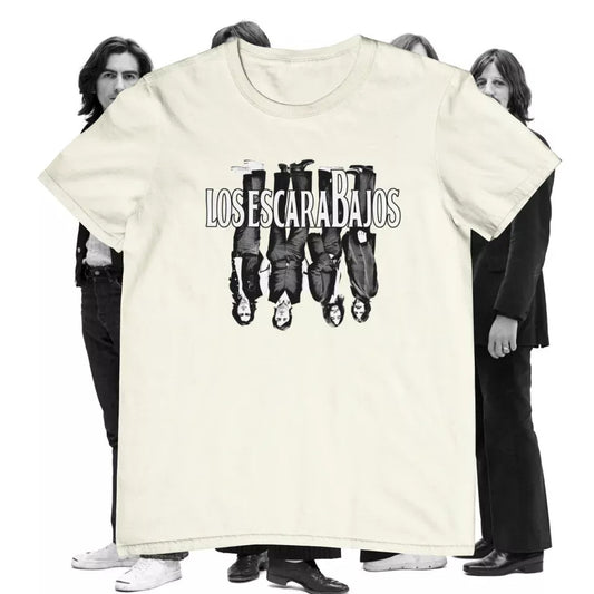 Camiseta Escarabajos color Blanco roto - camiseta divertida de parodia y humor original | Origenial