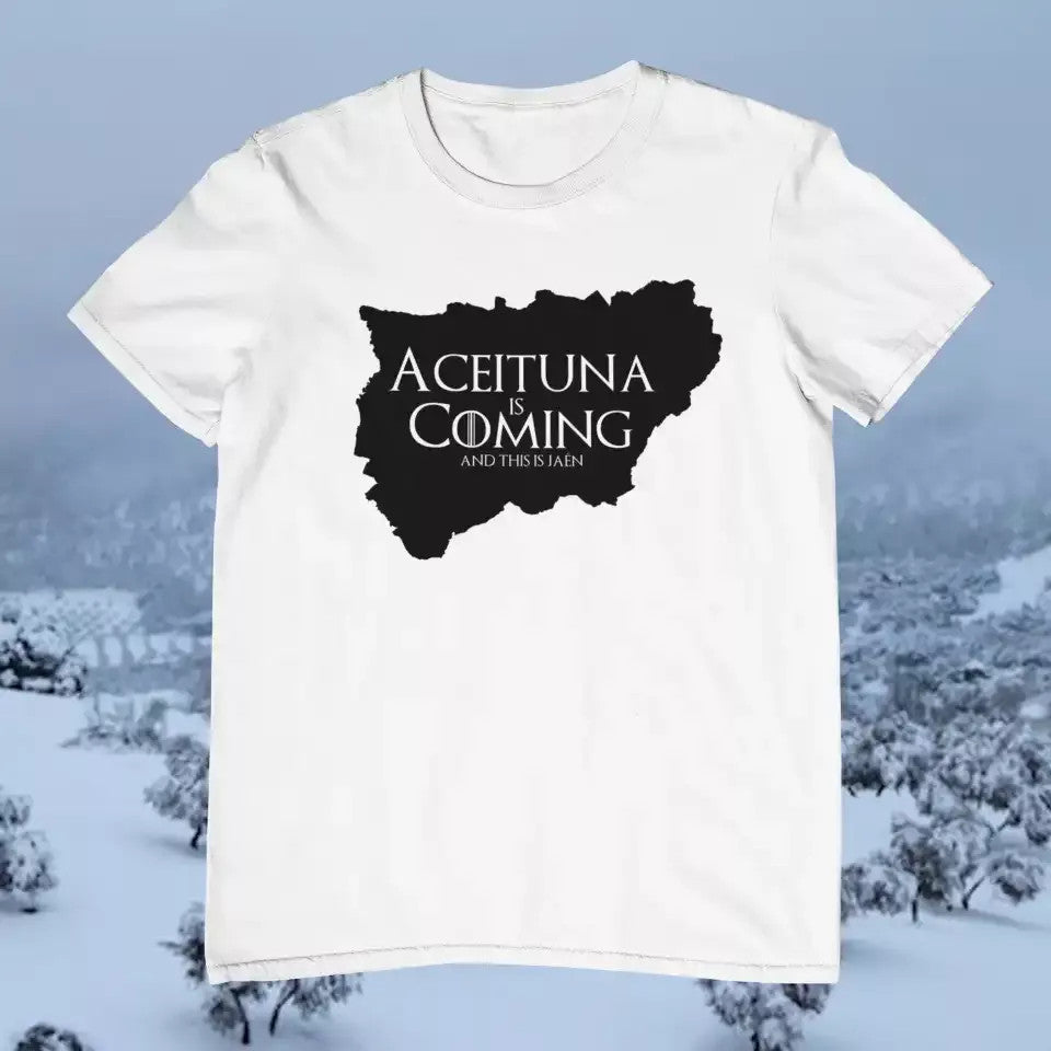 Camiseta Aceituna is Coming
