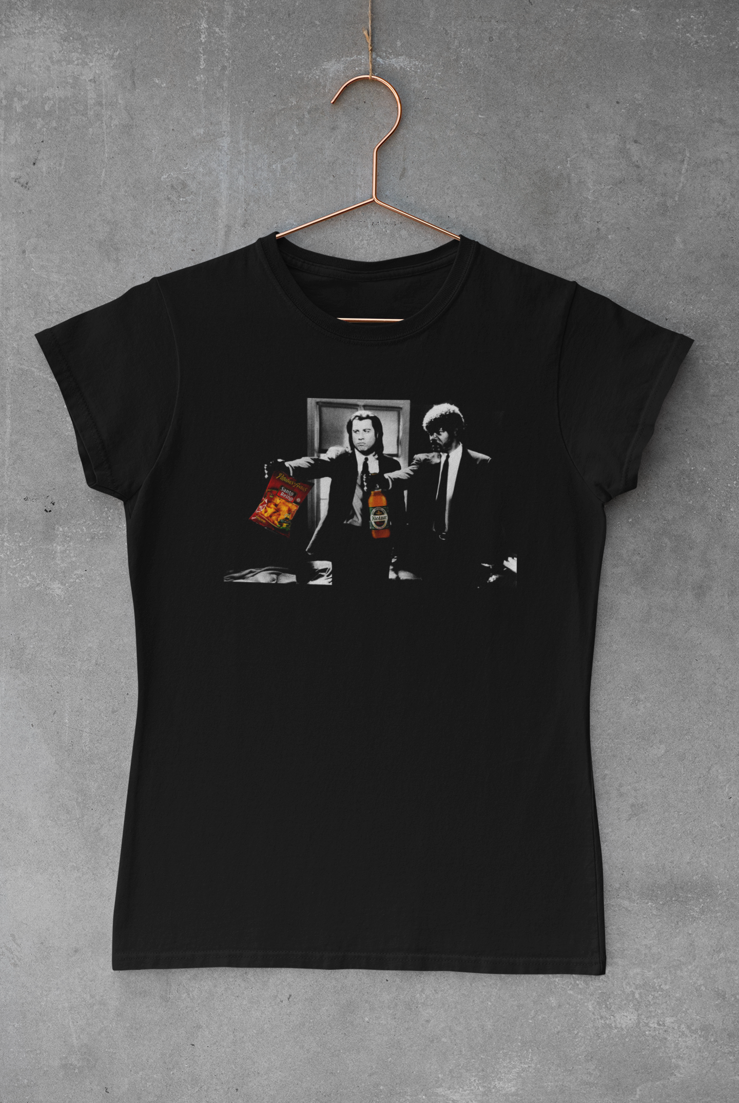 Camiseta Pulp Fiction Cerveza y Patatillas