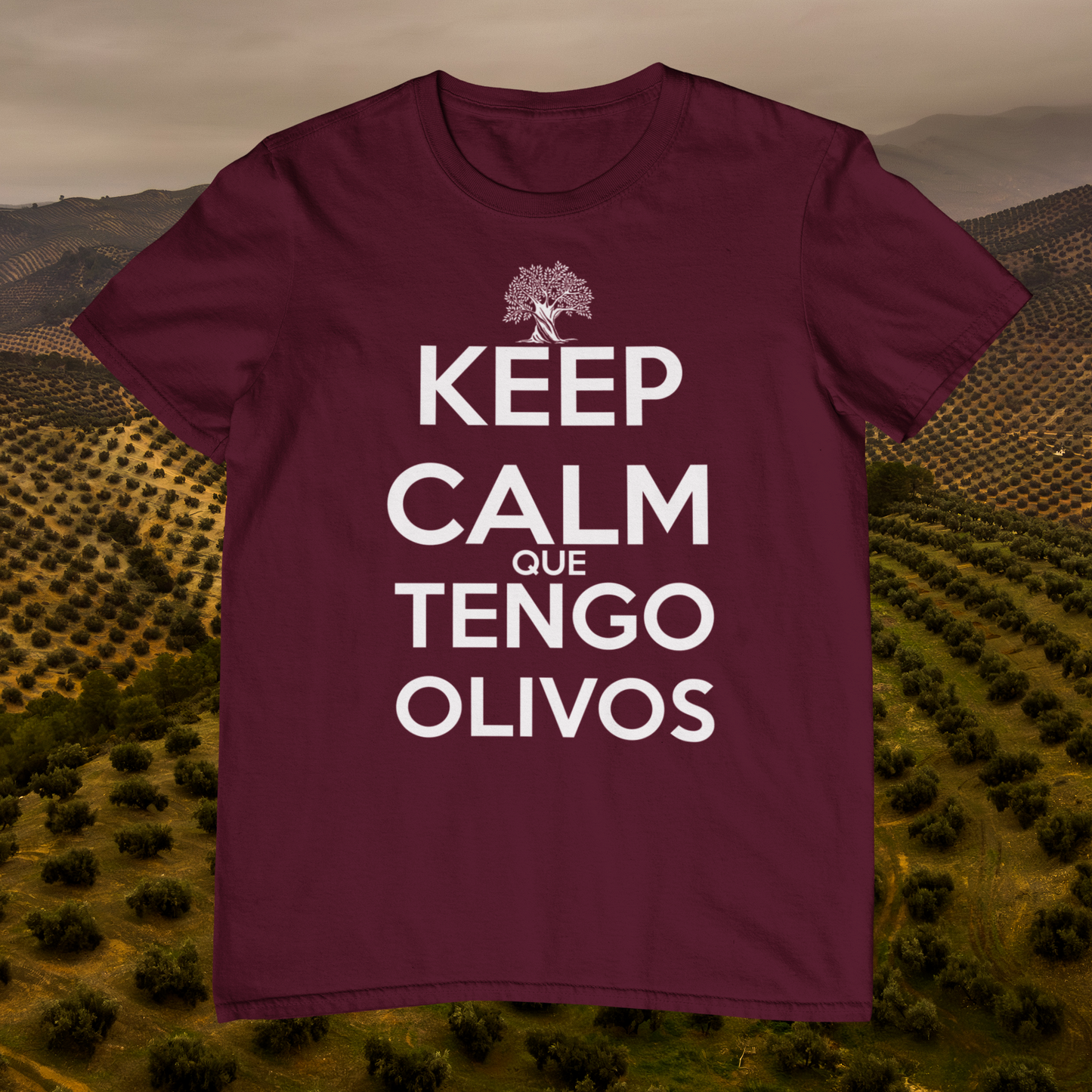 Camiseta Keep Calm que Tengo Olivos