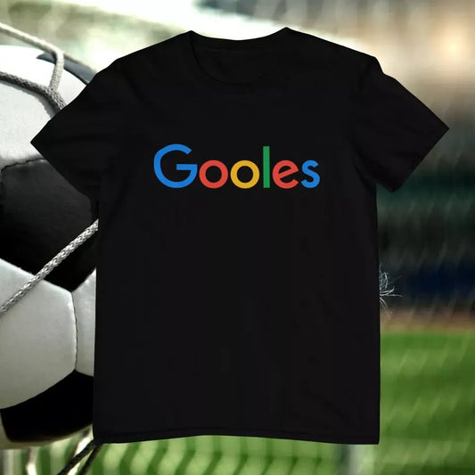 Camiseta Gooles color Negra - camiseta divertida de parodia y humor original | Origenial