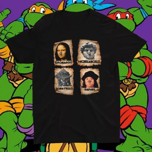 Camiseta Leonardo, Michelangelo, Rafael y Donatello