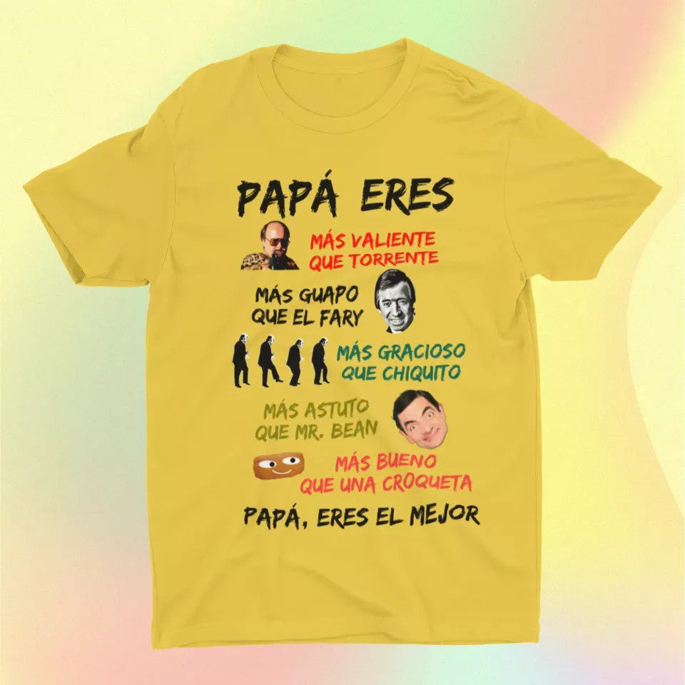 Camiseta Papá eres el mejor