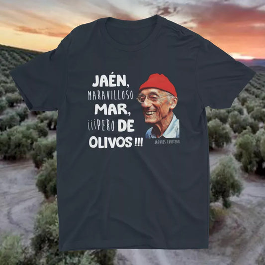 Camiseta Mar de Olivos. Jaques Cousteau.