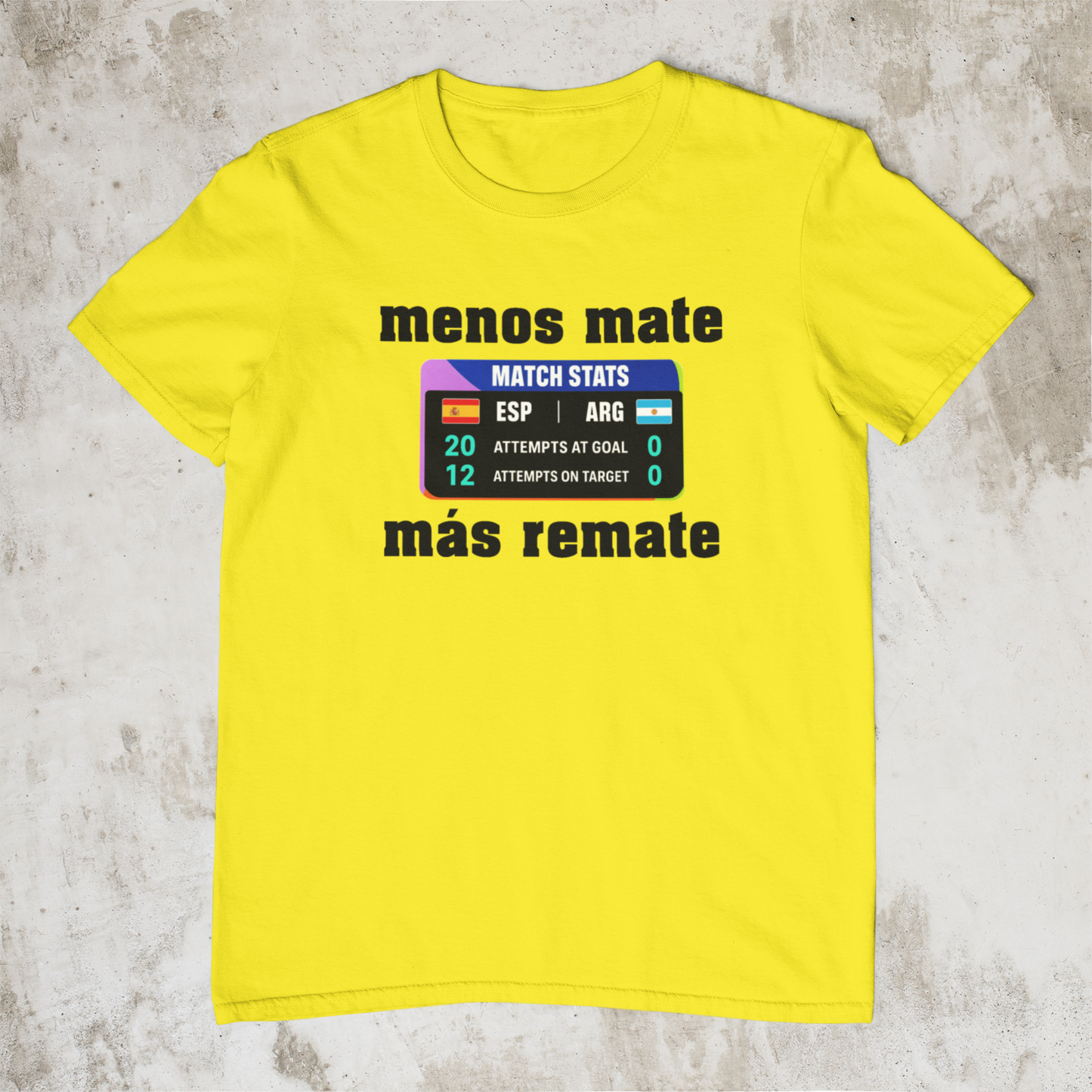 Camiseta Menos mate más remate