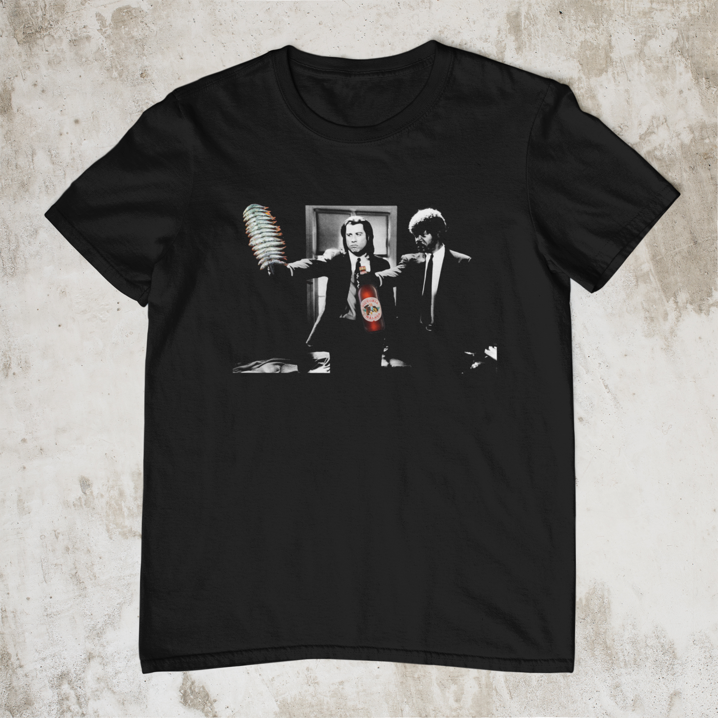 Camiseta Pulp Fiction Cerveza y Patatillas – Camisetas Origenial