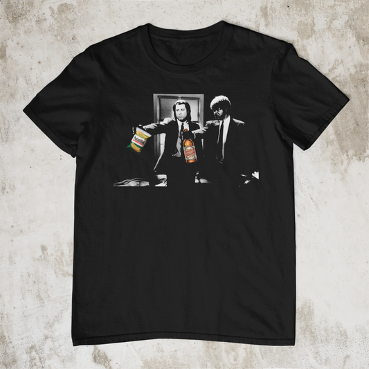 Camiseta Pulp Fiction Cerveza y Patatillas