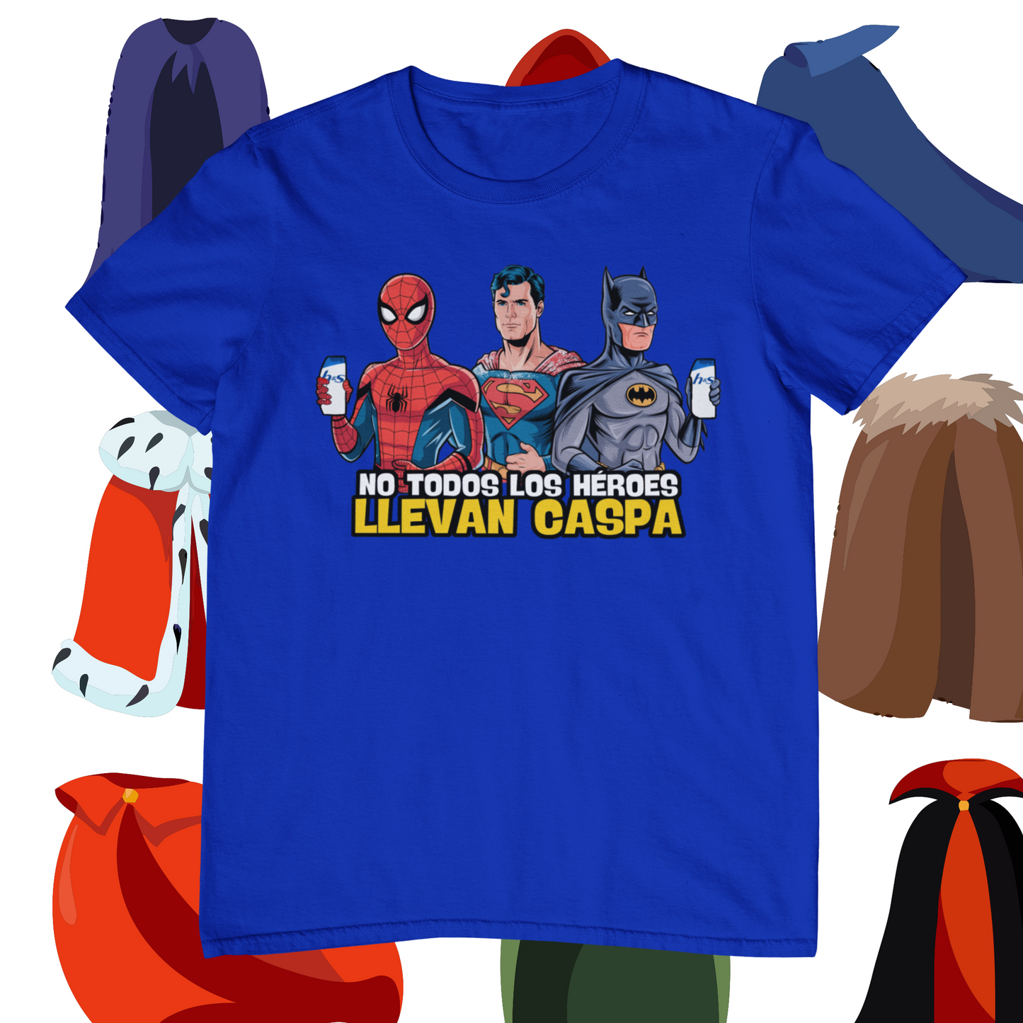 Camiseta No Todos los Héroes Llevan Caspa