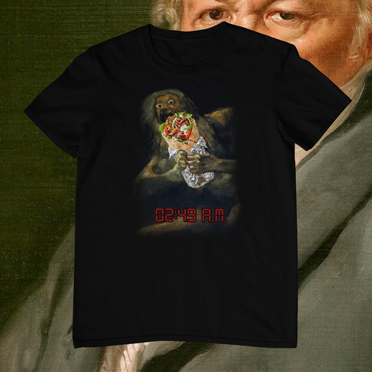 Camiseta Saturno devorando un Kebab