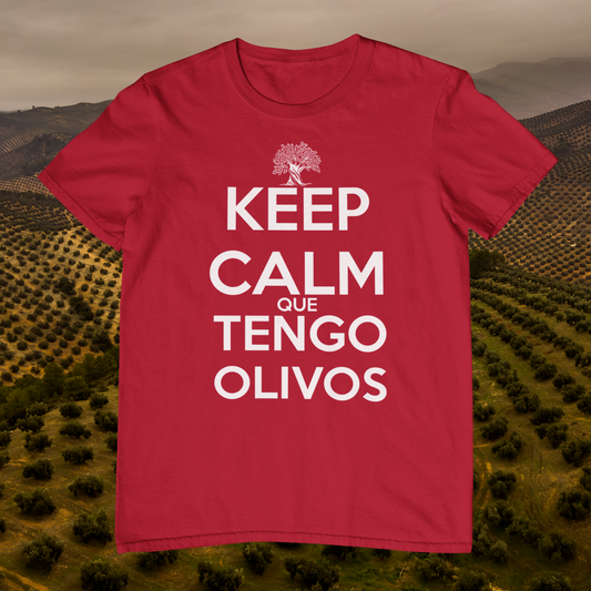 Camiseta Keep Calm que Tengo Olivos